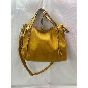 Jessica Simpson Mustard Large Mackenzie Double Handle Crossbody/Satchel